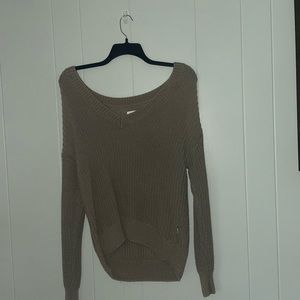 PINK Olive green sweater